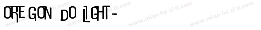 oregon Do Light字体转换